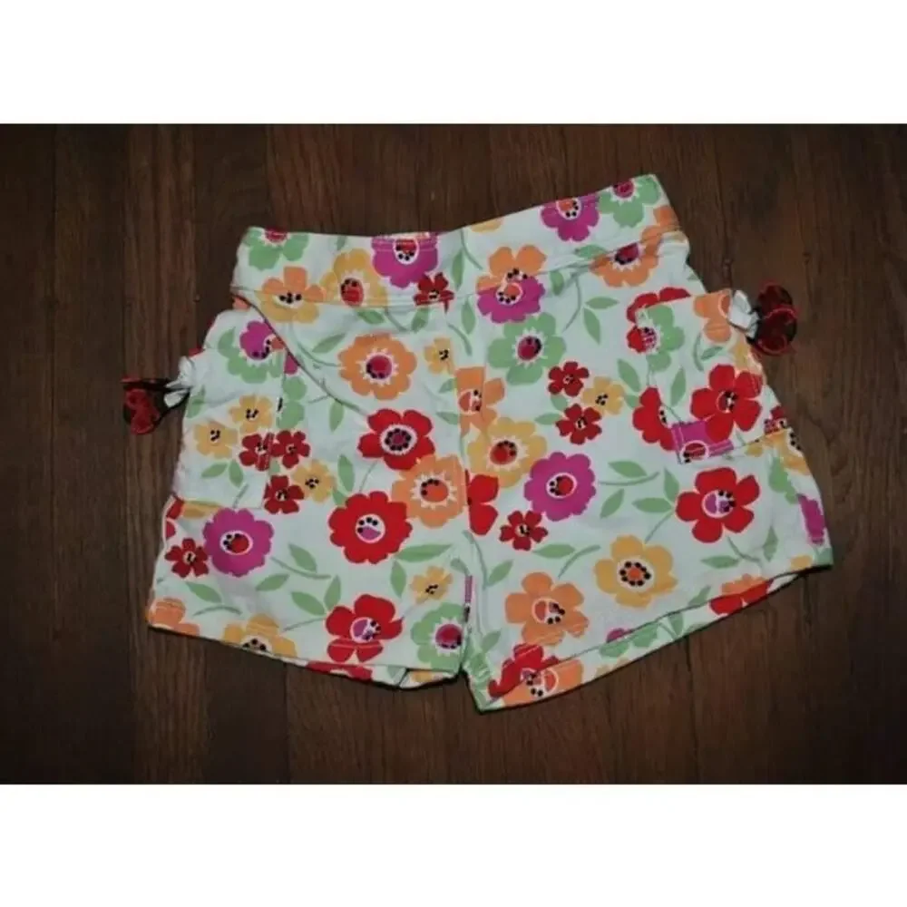 Gymboree Fiesta Del Sol Floral Ladybug Shorts Size 2T